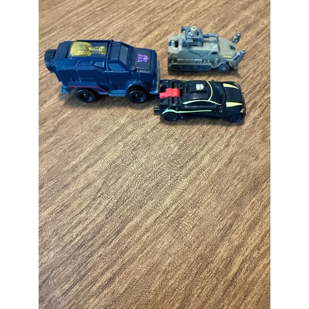 Lot of 3 Transformers Vehicles Autobot Decepticon Car Truck Tank Hasbro